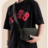 Anna-Kaci Canvas Chest Bag - Compact Crossbody Shoulder Bag - Black - 3 of 4
