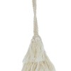 SEVOBAL Tree Ornaments Set of 6 Festive Fringed Tree Shape Hanging Decor with Glitter Detailing Home Accent Pieces, White, 4.3"*4.3"*7.5" - 3 of 4