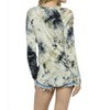 Women's Tie Dye Stud Sliced Long Sleeve Top - VOCAL APPAREL - 3 of 4