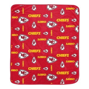 NFL Kansas City Chiefs Homefield Flipped Wordmark Throw Blanket - 1 of 1