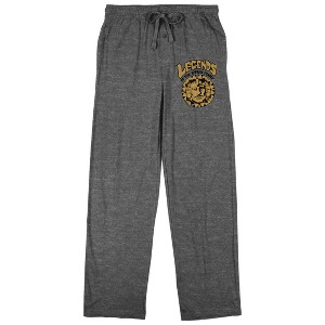 Legends of the Hidden Temple Logo Adult Heather Gray Sleep Pants - 1 of 4