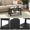 homfan Coffee Table with 2-Tier Storage – Modern Industrial Farmhouse Coffee Table for Living Room, Easy Assembly, for Living Room or Office - 4 of 4
