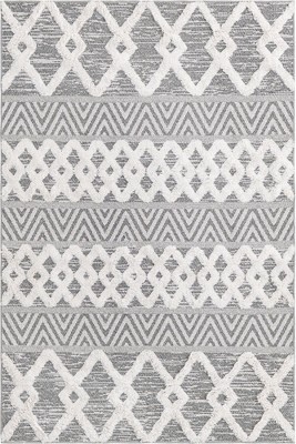 Sabrina Soto Casa Anthracite Geometric 5'3" x 8'0" Area Rug