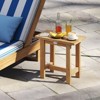Tangkula 20" Teak Shower Bench Waterproof Shower Stool for Shaving Legs Indoor & Outdoor - 3 of 4