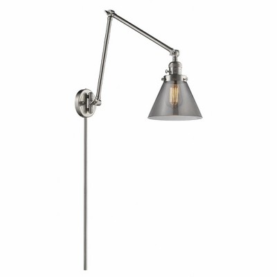 Cone - 1 Light Swing Arm Wall Sconce In Industrial Style-30 Inches Tall and 8 Inches Wide