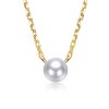 Guili Sterling Silver Necklace with 14K Gold Plating and Birthstone Solitaire – Available in Stunning Gemstone Colors for Personalization - 3 of 3