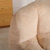 TopComfy Accent Chairs Bean Bag Chairs Faux Fur Couch Filled Shredded Sponge Large Lounger Sofa For Living Room, Multicolored, 43.31"*41.73"*30.31" - 3 of 4