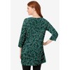 Woman Within Perfect Printed Three-Quarter-Sleeve Scoopneck Tunic - 3 of 4