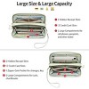Ladies' clutch bag with anti-theft wrist strap,leather wallet,large-capacity credit card holder,handle-style carry strap - 2 of 4