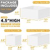 Set of 12 Collapsible Drawer Organizer Bins for Clothes, Closet Organizers and Storage Dividers for Clothing (White) - 2 of 4