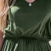 Women's Elegant Olive Green Maxi Tank Dress with Side Slit - Cupshe - 2 of 4