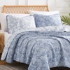 FIONECA Paisley Pattern Reversible Quilt Set Polyester Microfiber Bedding For Master Suite Guest Bedrooms Machine Washable Coordinating Ensemble - 2 of 4