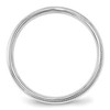 Black Bow Jewelry 4mm 14K White or Yellow Gold Half Round Milgrain Comfort Fit Band - 2 of 4