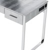 50" Myles Vanity Table Antique White, Chrome Finish - Acme Furniture: Built-in Outlet, USB, Storage - 2 of 4
