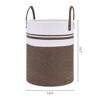 REGALWOVEN Shelf Closet Woven Storage Bin with Handles for Blankets Clothes 2 Pcs - image 2 of 4