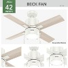 Hunter Fan 42" Beck Ceiling Fan with LED Light Kit and Pull Chain - 2 of 4