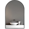 Sapphtopaz Arched Bathroom Wall Mirror, Vanity Mirror with Metal Frame Mirror for Wall, Bathroom Mirrors for Over Sink, Bedroom, Living Room - 3 of 4