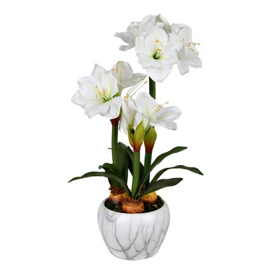 White Fake Plants Artificial Plants For Indoors Target