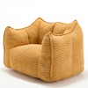 Cesicia 47.2 in-W x 36.2 in-D x 30.7 in-H Beige Chenille Square Bean Bag Sofa Chair - 2 of 4
