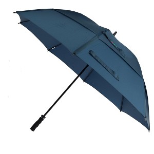 GustBuster Pro Series Gold Double Canopy Golf Stick Umbrella - 1 of 4