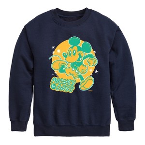 Boys' - Disney - Mickey For Days Graphic Long Sleeve Fleece Sweatshirt - 1 of 4