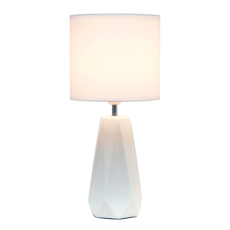 Ceramic Prism Table Lamp Off-White - Simple Designs, 3 of 10