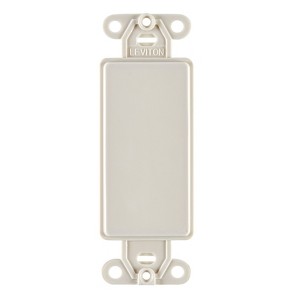 Leviton 80414-00T Light Almond 1 gang Nylon Blank Wall Plate 1 pk - 1 of 1