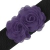 INSPIRE CHIC Women's Elastic Wide Double-Flower Stretch Corset Waist Belt 1 Pc - 2 of 4
