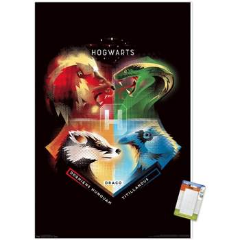 Trends International The Wizarding World: Harry Potter - Hogwarts House Crests Unframed Wall Poster Prints