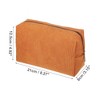 Unique Bargains Durable Solid Color Cosmetic Bag 1 Pc - 2 of 4