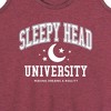 Women's - Instant Message - Sleepy Head University Graphic Racerback Tank - 2 of 4