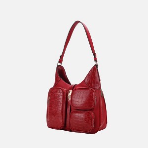 MKF Collection Daphne Crocodile-embossed Vegan Leather Shoulder by Mia K - 1 of 4
