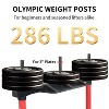 Naysaye Exercise Trainers Vertical Leg Press Machine Adjustable for Strength Training in Home Gym and Living Room Use, Black and Red, - 4 of 4