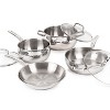 BergHOFF Belly Shape 18/10 Stainless Steel 7Pc Starter Cookware Set With Glass Lid - image 2 of 4