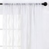 Chanasya 2pk Waves Voile Sheer Window Curtain Panels - Set of 2 - 4 of 4