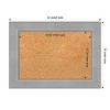 Amanti Art Vista Brushed Nickel Framed Corkboard, Natural Cork - 4 of 4