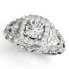 Pompeii3 1 Ct Diamond Vintage Engagement Ring Lab Created in 14k White Yellow or Rose Gold - 2 of 4