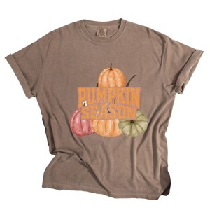 Simply Sage Market Pumpkin Season Distressed Garment Dyed Tee - 1 of 4