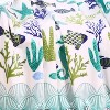 Plazatex Nautical plush Decorative Ocean Coral Machine Washable Throw 50" X 60" White & Blues - 4 of 4