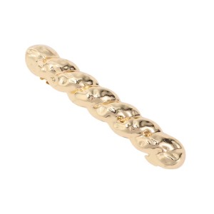 Unique Bargains Elegant Twist Hair Clips Gold Tone 1 Pc - 1 of 4