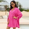 Women's Tie Cuff Button-Front Cover-Up Dress - Cupshe - 2 of 4