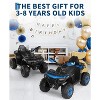 12V Kids 4 Wheeler ATV,Ride on Eletric Motorcycle, 2-Seater Electric Vehicle Toy Car with High&Low Speed, Music, Led Lights for Big Kids - 3 of 4