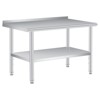Stainless Steel Table 60x24 Inch - Heavy Duty Commercial Metal Table for Prep & Work with Backsplash & Adjustable Shelf, for Kitchen, Restaurant - 2 of 4