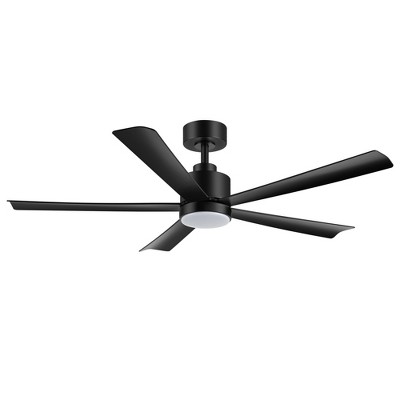 Airsurfer 52" 5-Blade Downrod Ceiling Fan with LED Light and Remote Control