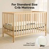KeaBabies 2pk Soothe Waterproof Fitted Crib Sheets for Girl, Boy, 100% Organic Soft Cotton Crib Mattress Protector Sheet - 3 of 4