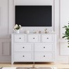 Set of 2 Dresser for Bedroom, 7 Chest of Drawer Dresser Organizer, Wood Storage Cabinet for Living Room, Closet Storage, Entryway, Hallway - 4 of 4