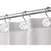 Home Mart Goods 12 Piece Set - Crystal Clear Accent Shower Curtain Hooks Rings Rustproof - 2 of 4