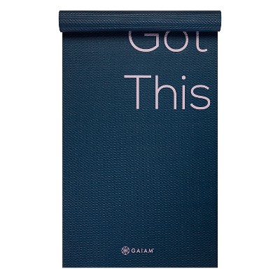 Gaiam Got This Yoga Mat (6mm) - Blue – BrickSeek