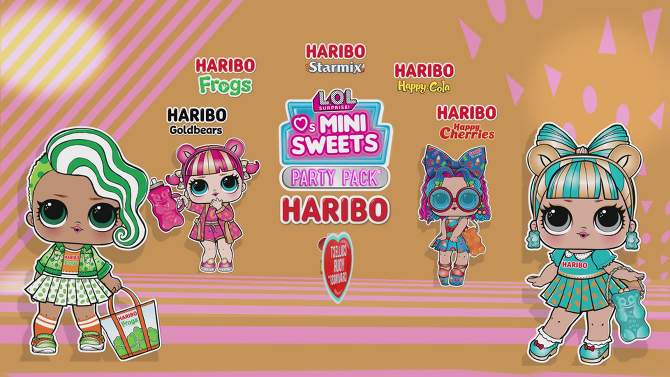 L.O.L. Surprise! Loves Mini Sweets X HARIBO Party Pack with 9 Dolls, 45+ Surprises, Accessories, Limited Edition Dolls,Theme Collectible Dolls, 2 of 9, play video