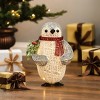 LuxenHome Gray and White Penguin Lighted LED Indoor Outdoor Holiday Decoration - 3 of 4